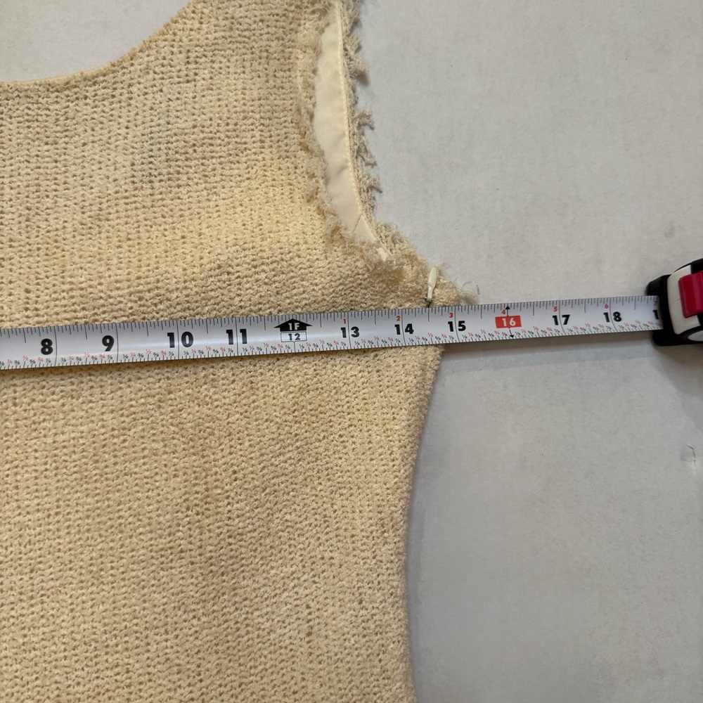 Zara Woman’s Small Knit Cream Textured Mini Dress - Picture 9 of 10